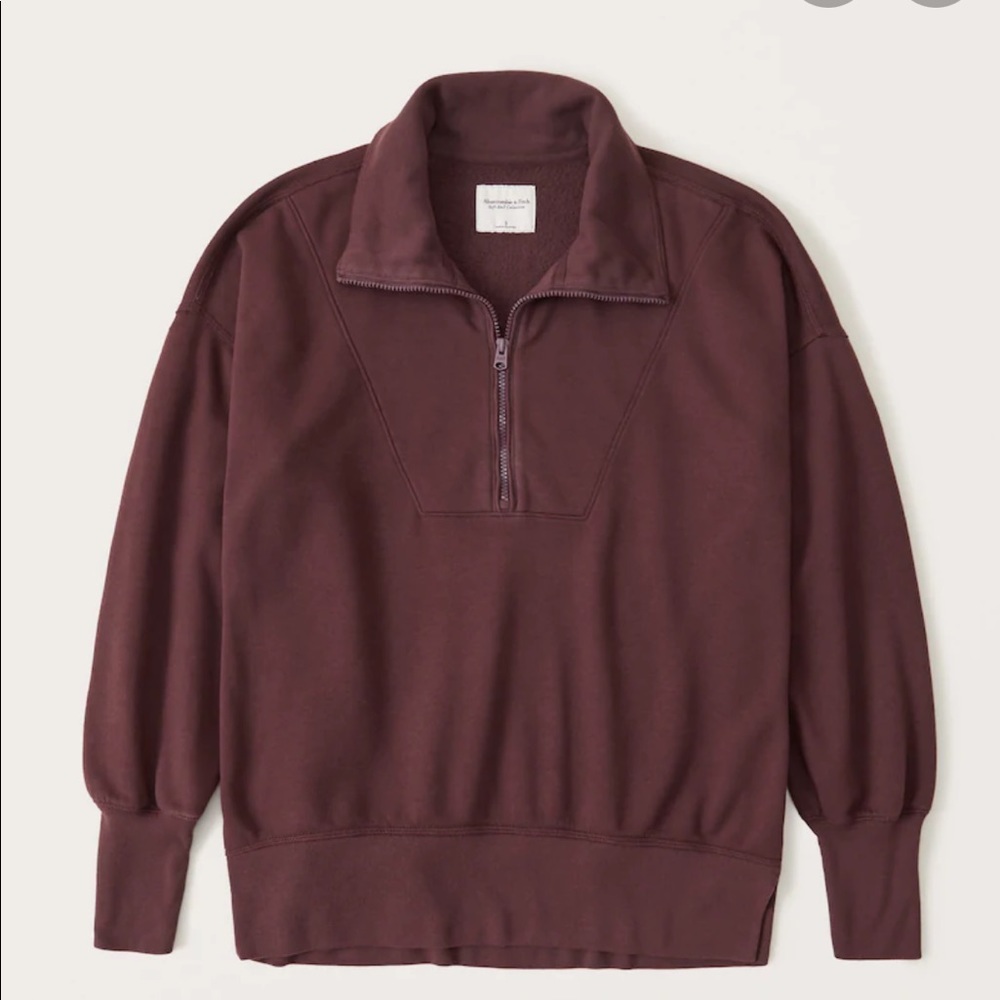 Abercrombie Tunic Zip Sweatshirt Size S NWT